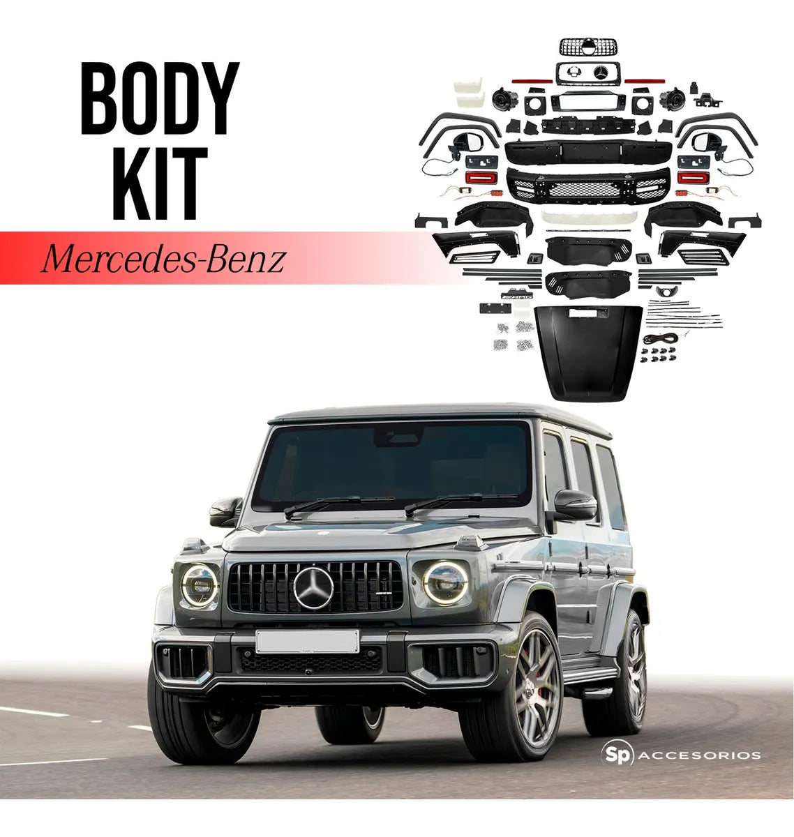 Body Kit Estético De Class G 04-18 A G63 Amg 2019+