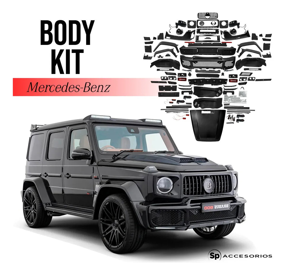 Body Kit Completo Tipo Class G 2004-2018 A G63 Brabus