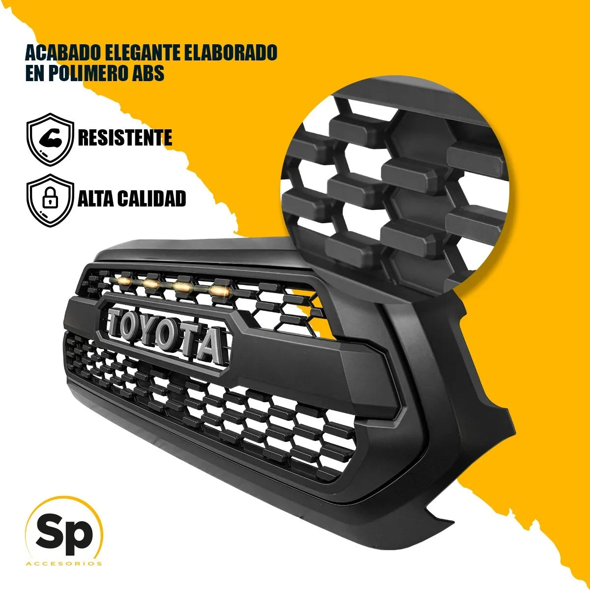 Parrilla Con Led Y Caratula Para Toyota Tacoma 2016-2019