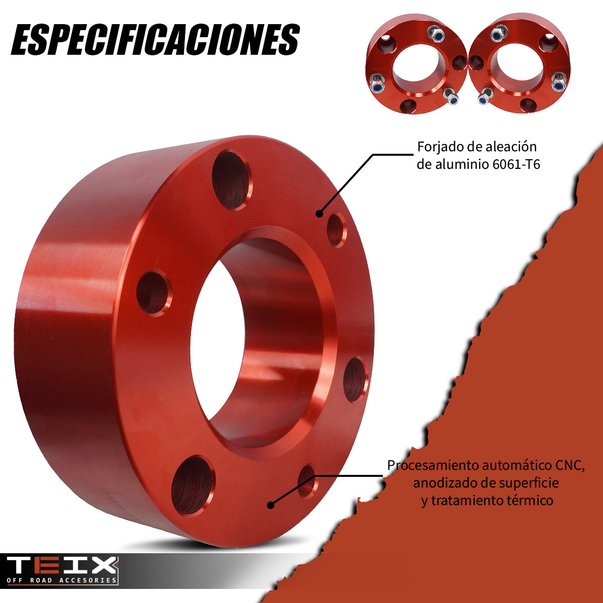 KIT DE ELEVACION TEIX CHEVROLET GMC SILVERADO/SIERRA 1500 3PULGADAS DELANTERO 2007-2019