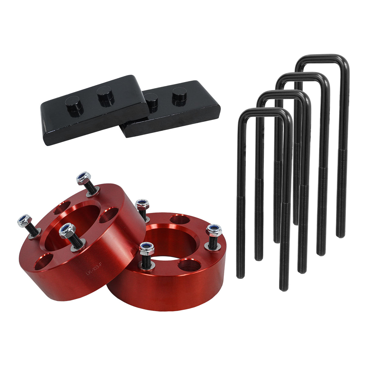 KIT DE ELEVACION TEIX PARA F-150 2004-2019 3 PULG DEALNTERO + 1 PULG TRASERO 4WD