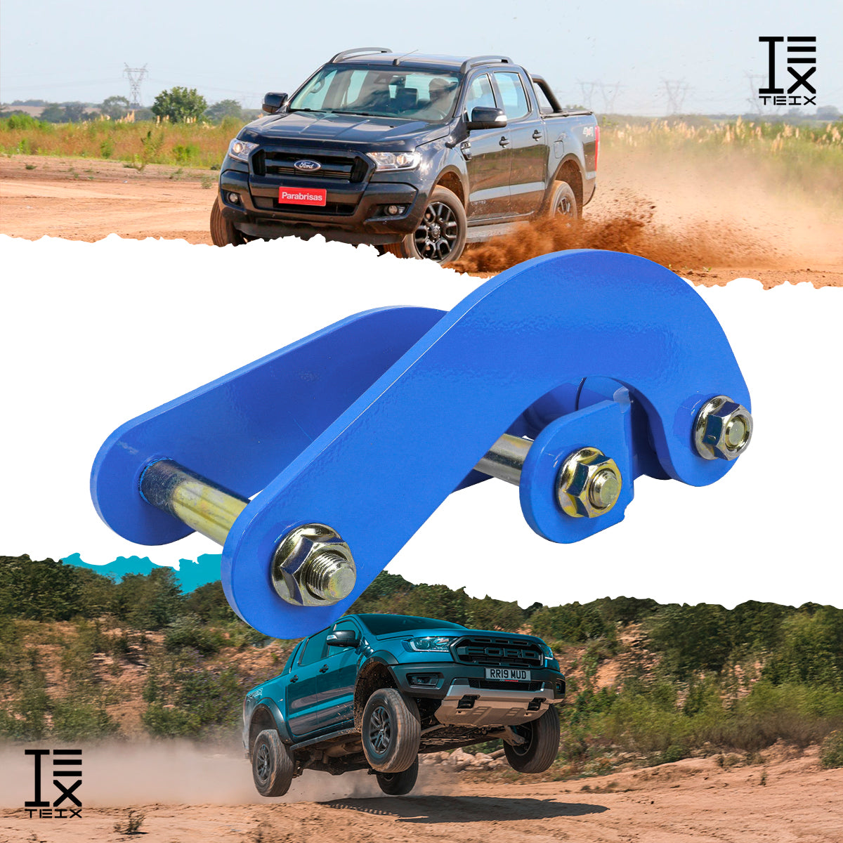 COLUMPIOS TEIX PARA FORD RANGER PX 2012-2019 1 PULGADA TRASERO