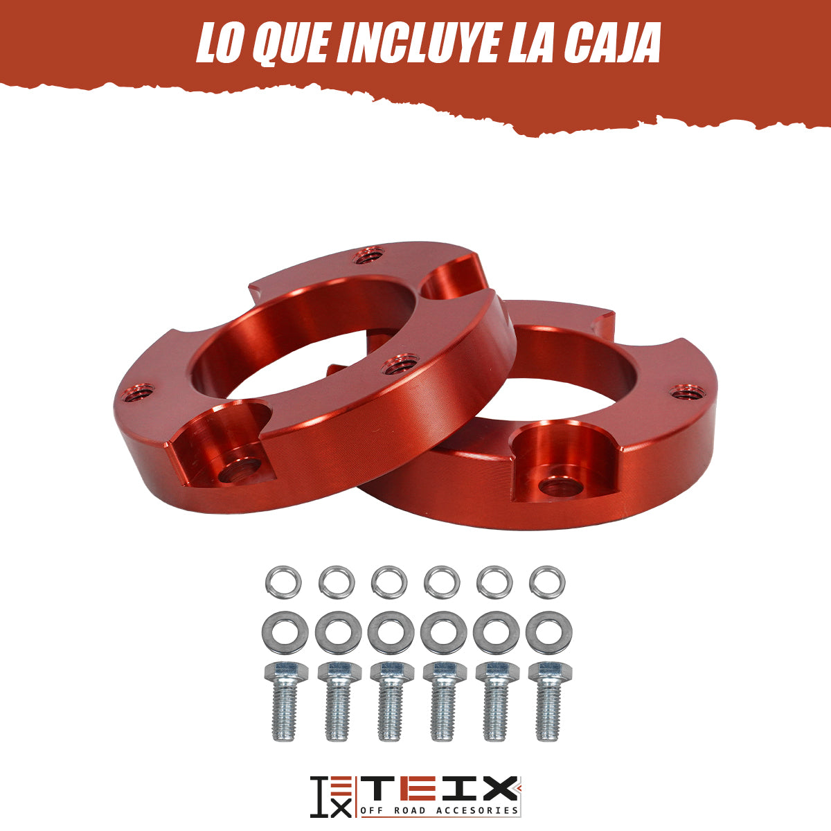 KIT DE ELEVACION TEIX DELANTERO 2” PARA TOYOTA TACOMA / 4RUNNER 1995-2004