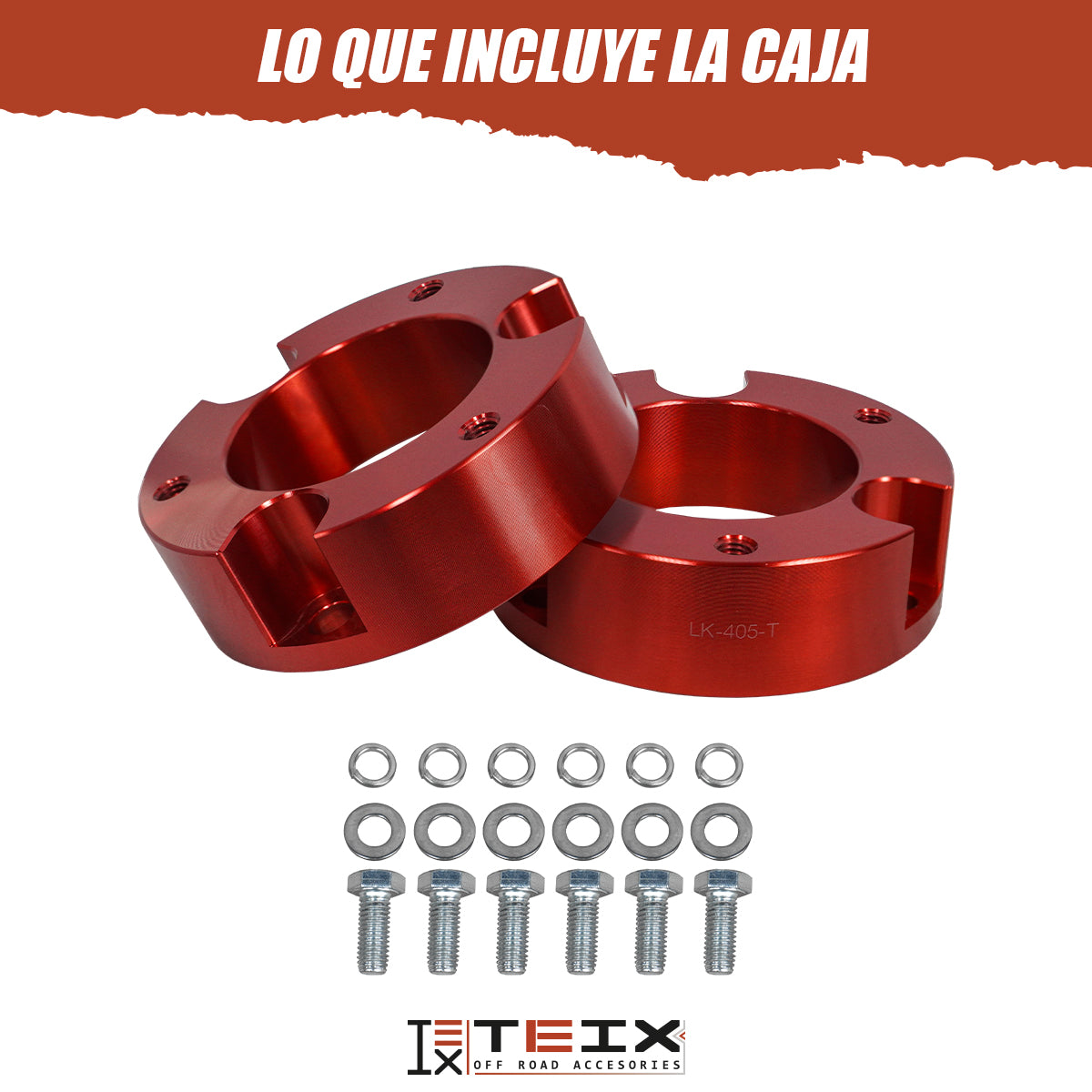 KIT DE ELEVACION TEIX DELANTERO 3” PARA TOYOTA TACOMA / 4RUNNER 2004-2019
