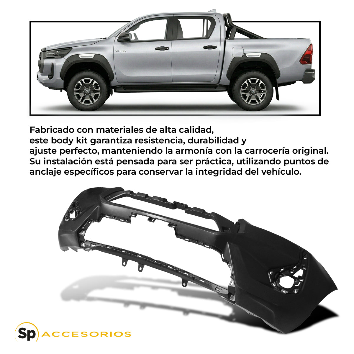 Body kit de Conversión Hilux 2021-2024 A Edición Z Kit Con Cantoneras
