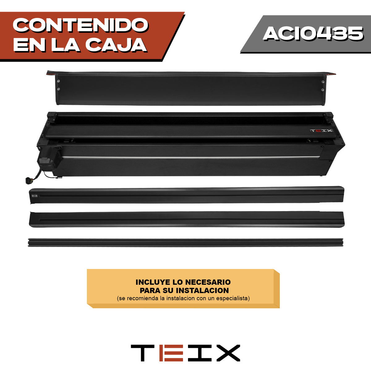 TAPA ELECTRICA POWER CONTROL-X TEIX FORD F150 LOBO (INCLUYENDO RAPTOR) 5.7' 2016-2024+ DOB CAB