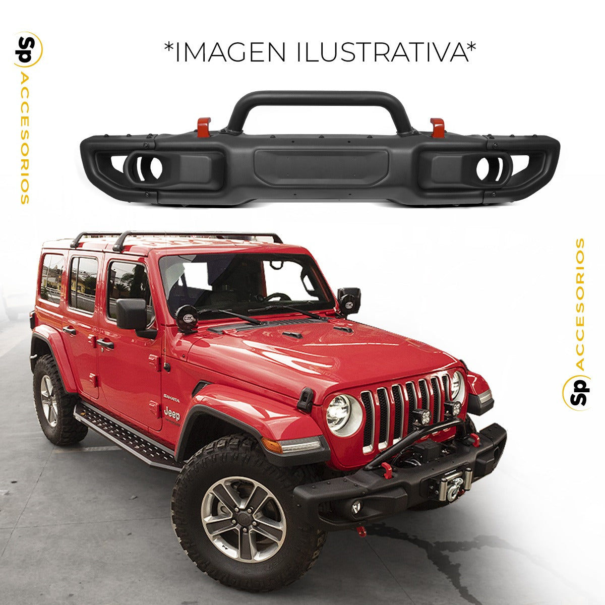 DEFENSA DELANTERA EDICION ANIVERSARIO CON ARCO PARA JEEP WRANGLER JL 2018 - 2024 Y GLADIADOR 2018 - 2024