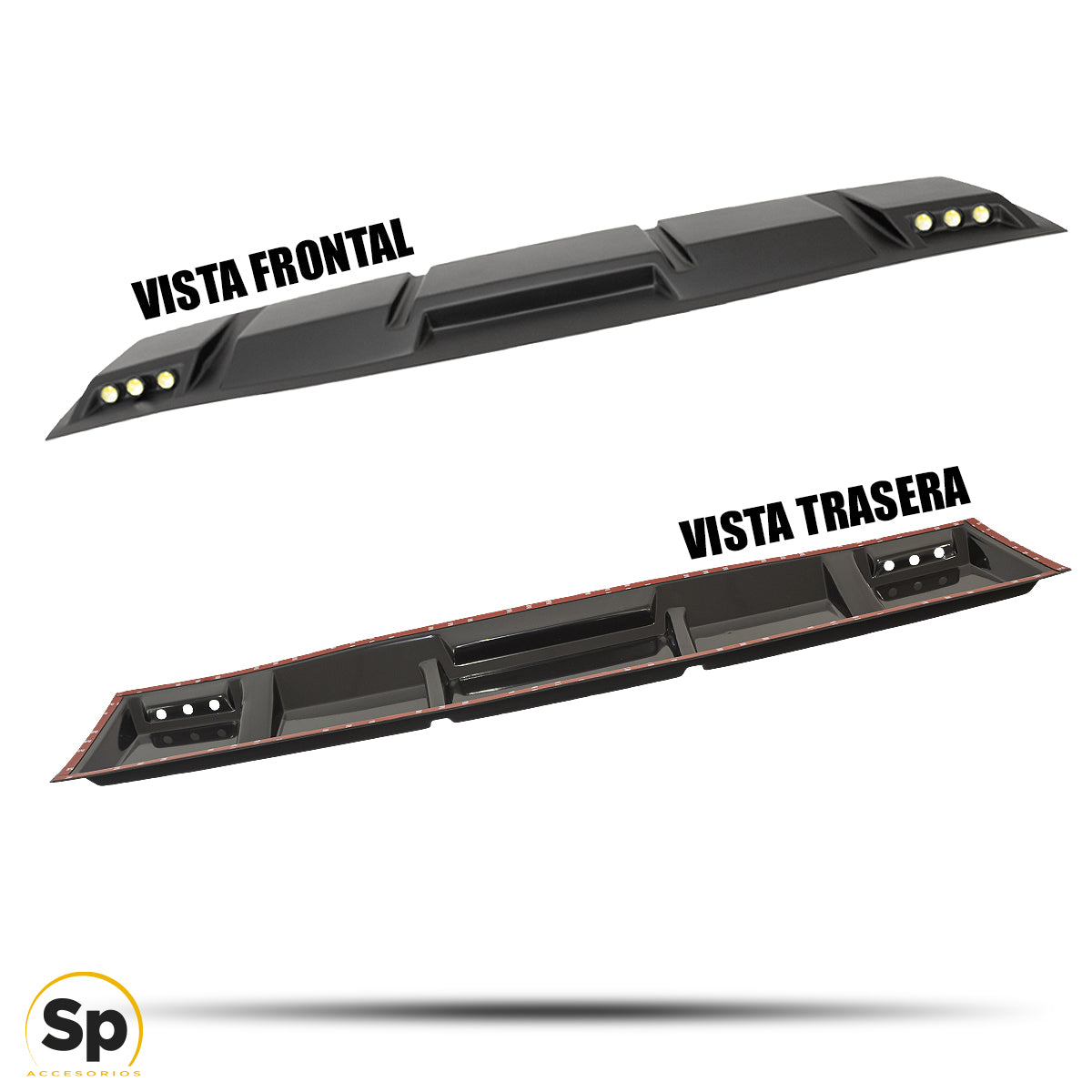 DIADEMA MOLDURA DE TECHO CON LUZ LED PARA NISSAN NP300 FRONTIER 2016 - 2022+