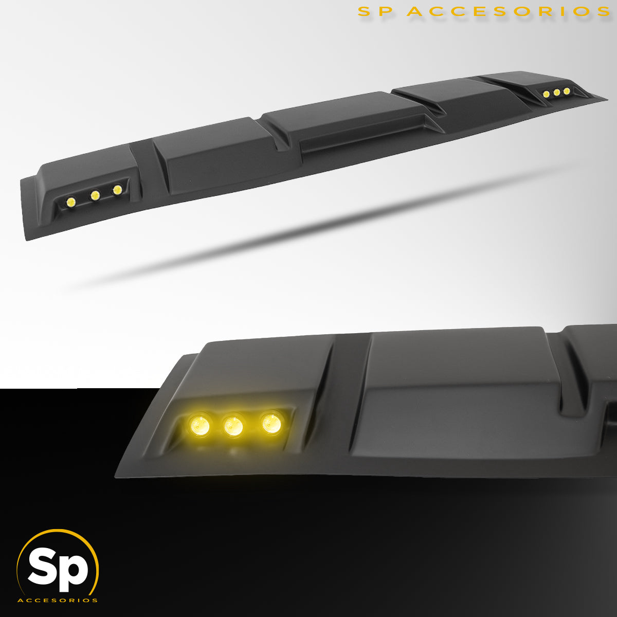 DIADEMA MOLDURA DE TECHO CON LUZ LED PARA NISSAN NP300 FRONTIER 2016 - 2022+