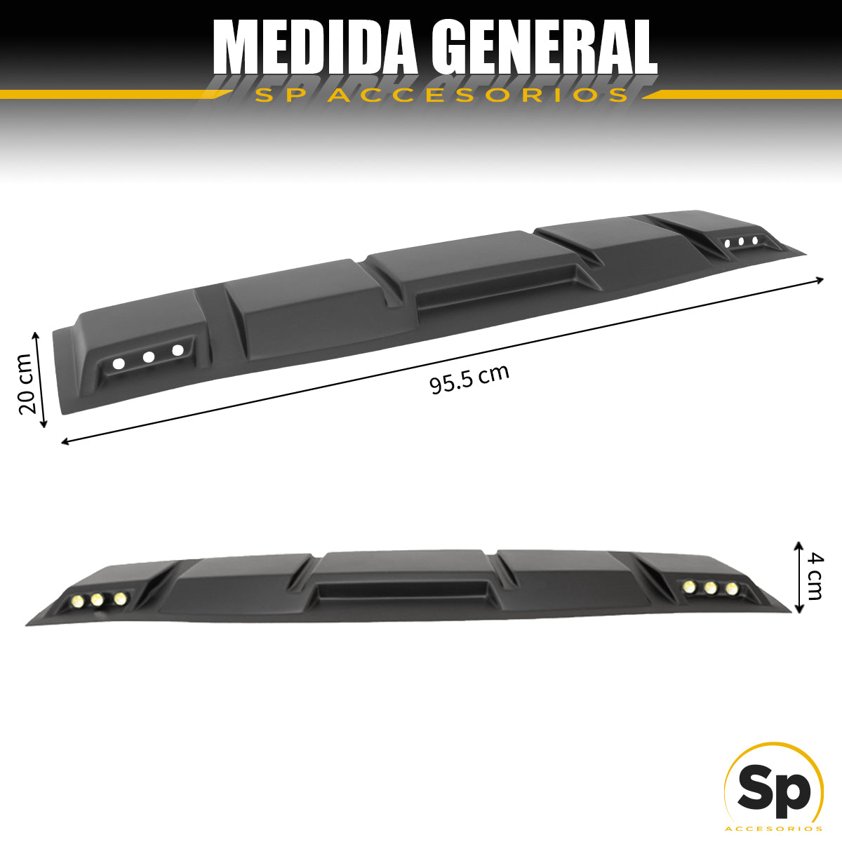 DIADEMA MOLDURA DE TECHO CON LUZ LED PARA NISSAN NP300 FRONTIER 2016 - 2022+