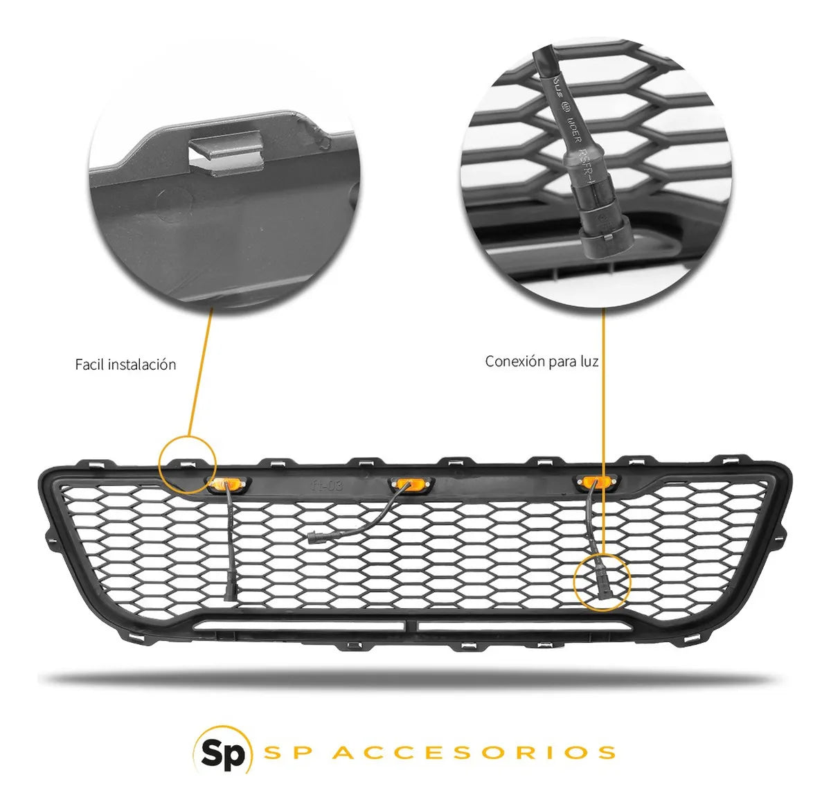 PARRILLA LED AMBAR PARA FORD F-150 1999 - 2003