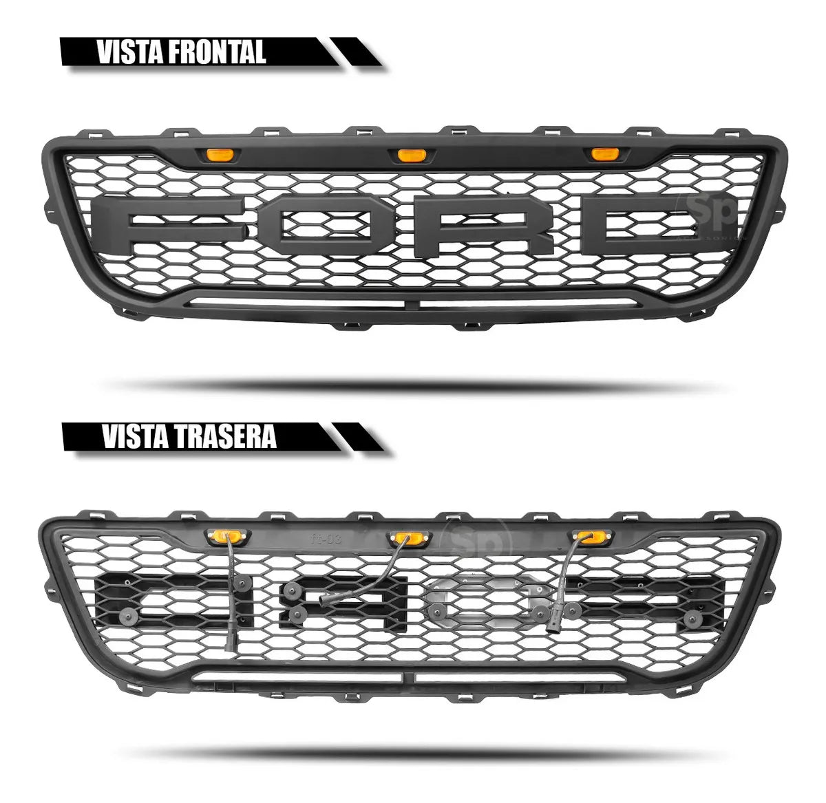 PARRILLA LED AMBAR PARA FORD F-150 1999 - 2003