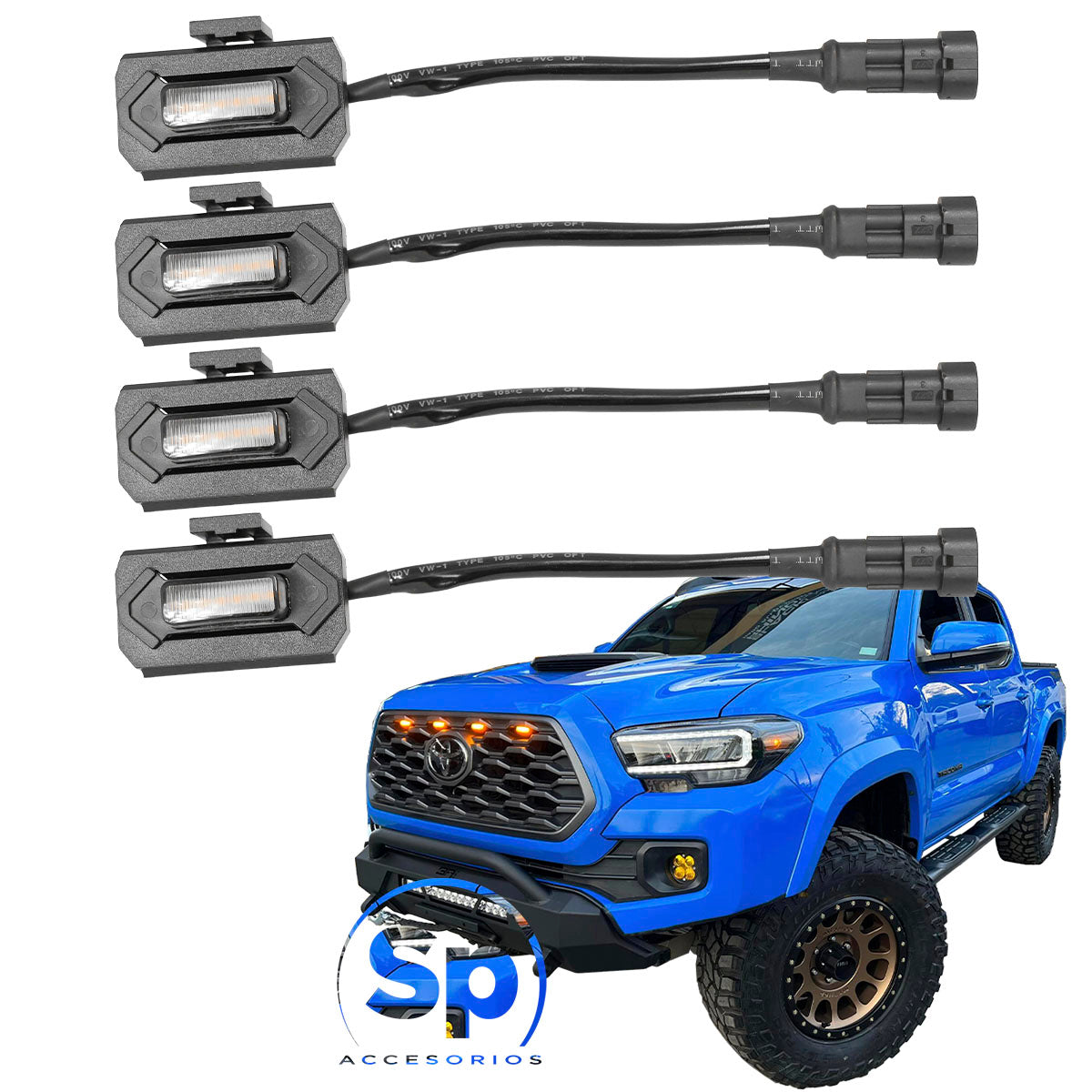 LUCES DE PARRILLA LED ÁMBAR PARA TOYOTA TACOMA 2020 - 2022