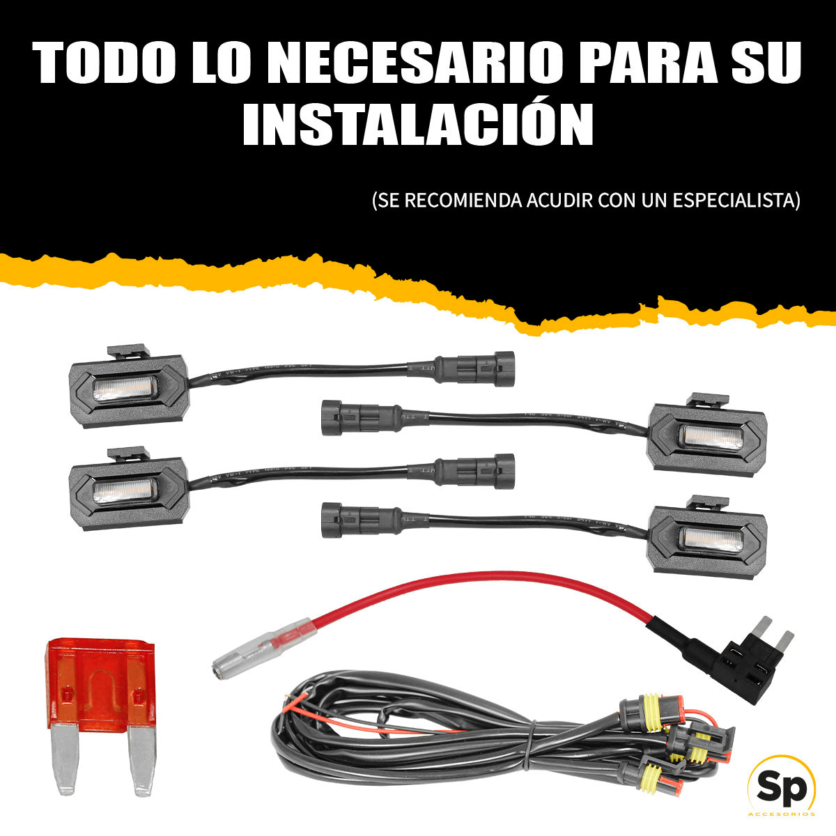 LUCES DE PARRILLA LED ÁMBAR PARA TOYOTA TACOMA 2020 - 2022