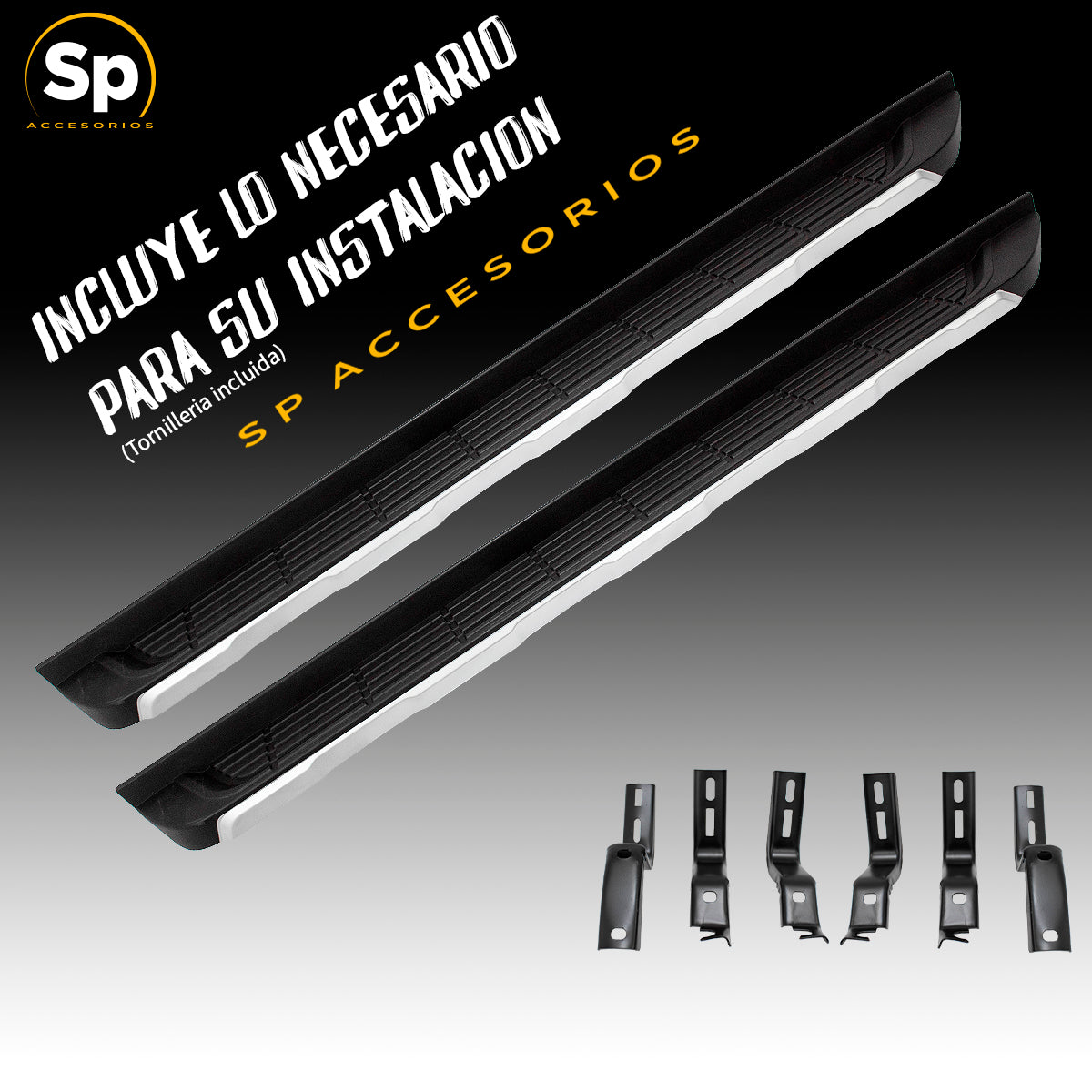 ESTRIBOS LATERALES TIPO ORIGINAL PARA FORD RANGER 2013 A 2022