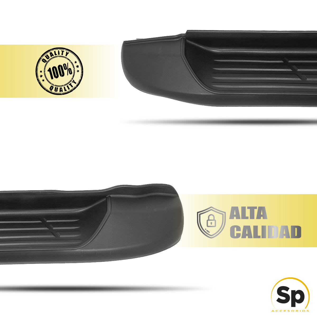 ESTRIBOS LATERALES TIPO OEM PARA TOYOTA HILUX 2016-2023 DOBLE CABINA