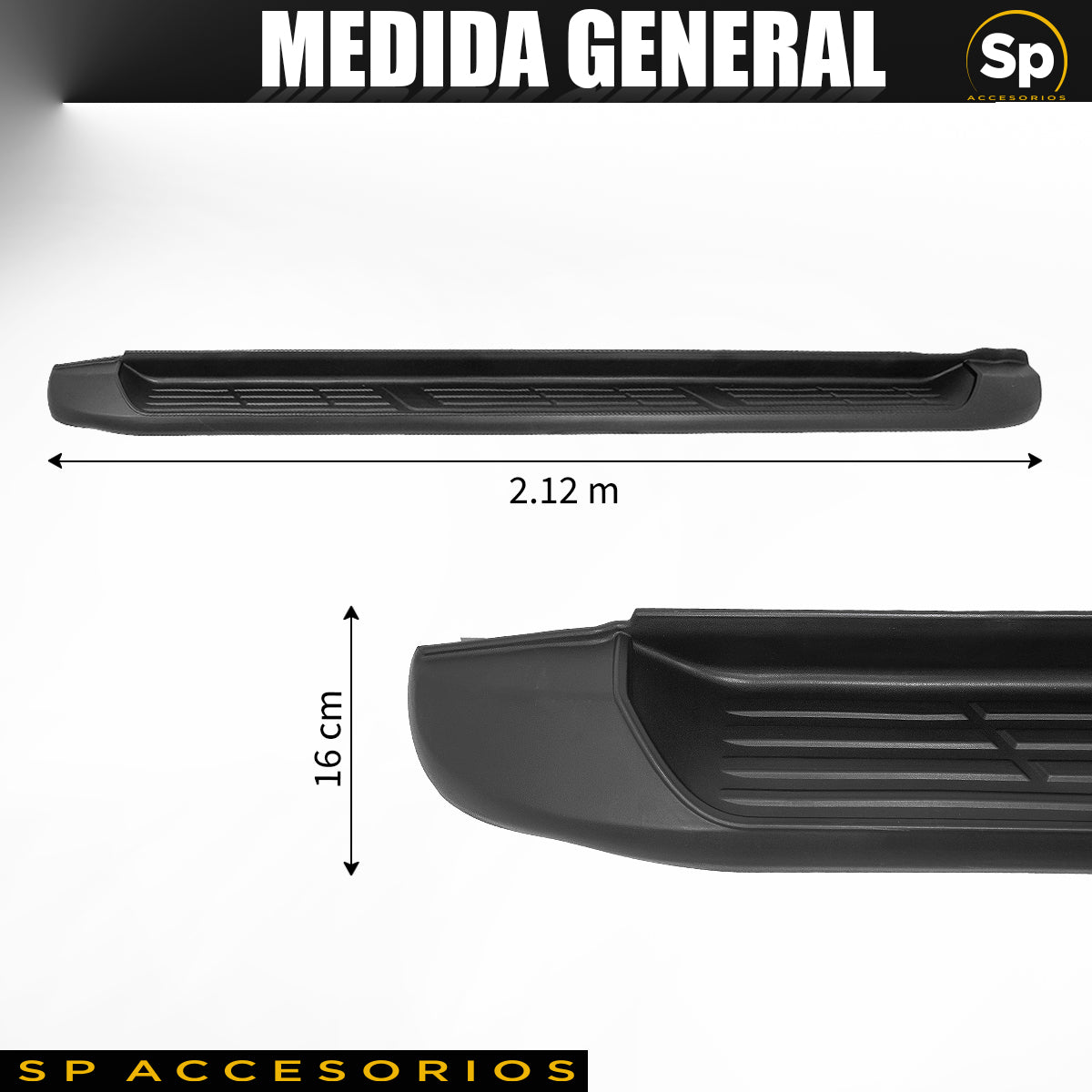 ESTRIBOS LATERALES TIPO OEM PARA TOYOTA HILUX 2016-2023 DOBLE CABINA