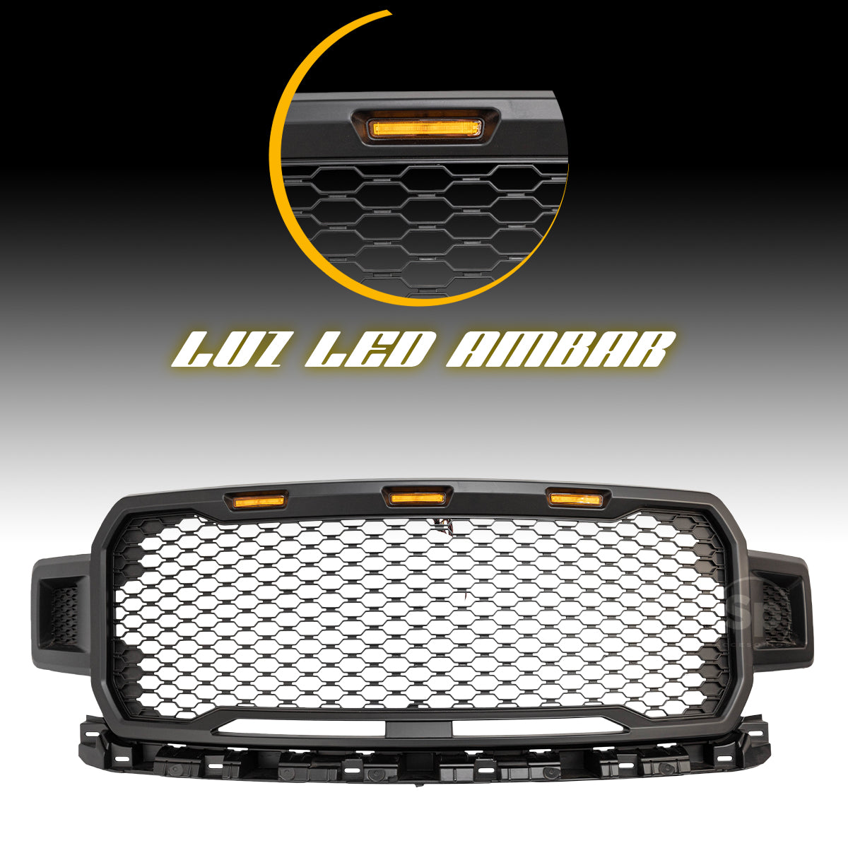 PARRILLA DE PANAL TIPO RAPTOR PARA FORD LOBO F150 2018 - 2020