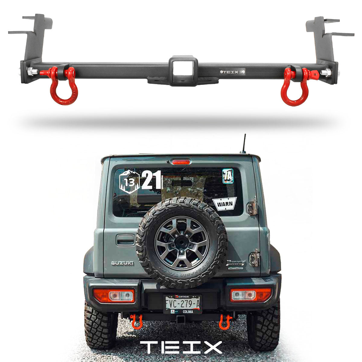 TIRON DE ARRASTRE TEIX PARA SUZUKI JIMNY 2019 - 2024 CON GRILLETES