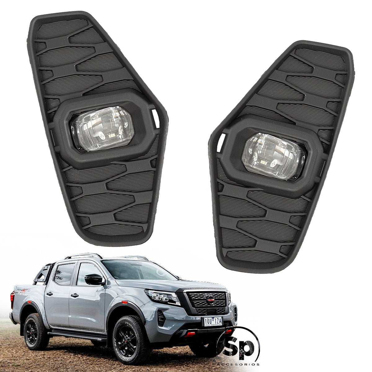 LUCES NIEBLAS LED TIPO ORIGINAL OEM PARA NISSAN FRONTIER NP300 2021 A 2023
