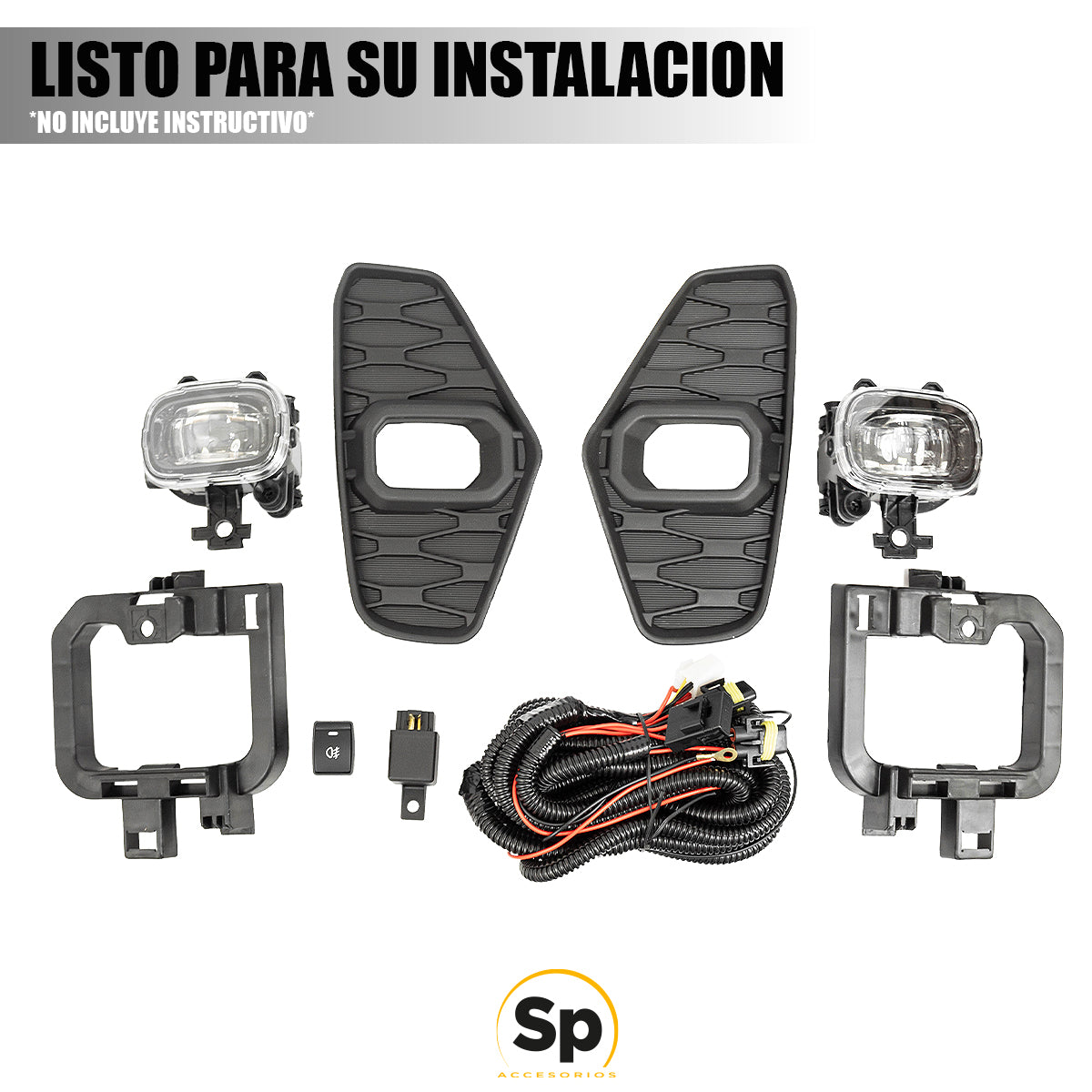 LUCES NIEBLAS LED TIPO ORIGINAL OEM PARA NISSAN FRONTIER NP300 2021 A 2023