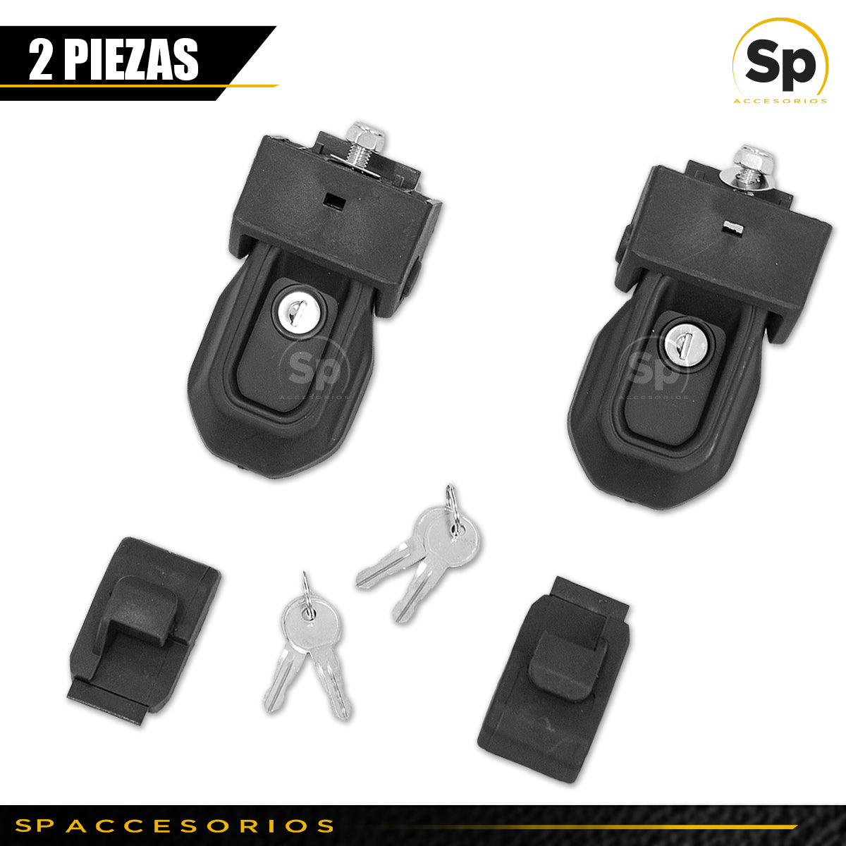 SEGURO DE COFRE LATERAL METALICO CON LLAVE JEEP WRANGLER JL 2018-2024 JEEP GLADIADOR 2019-2024