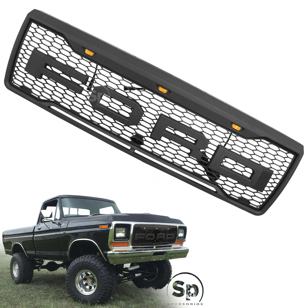 PARRILLA FRONTAL LED PARA FORD F-150 1992 - 1996