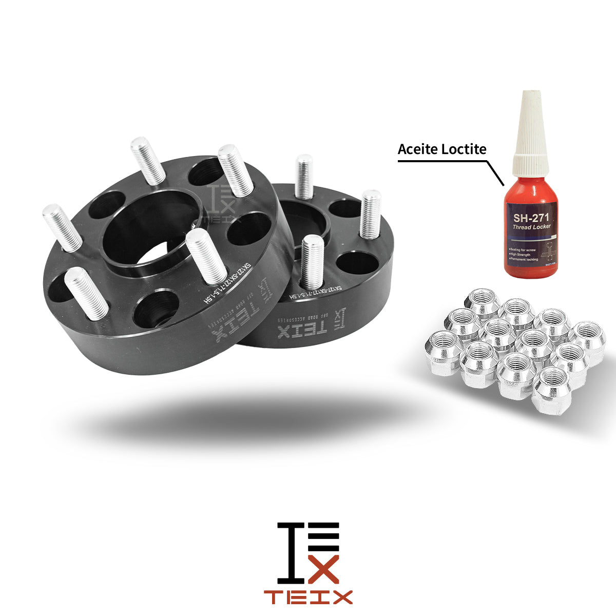 KIT ESPACIADORES 1.5 DE 5X114.3 A 5X127 LLANTA CB71.5 PARA FORD RANGER 84-2011/ FORD EXPLORER SPORT TRACK 2001-2010/ FORD EXPLORER 90-2010/ JEEP CHEROKEE XJ 84-2001/ JEEP WANGLER TJ 97-2006/ JEEP WANGLER YJ 87-95/ DODGE NITRO 2007-2012