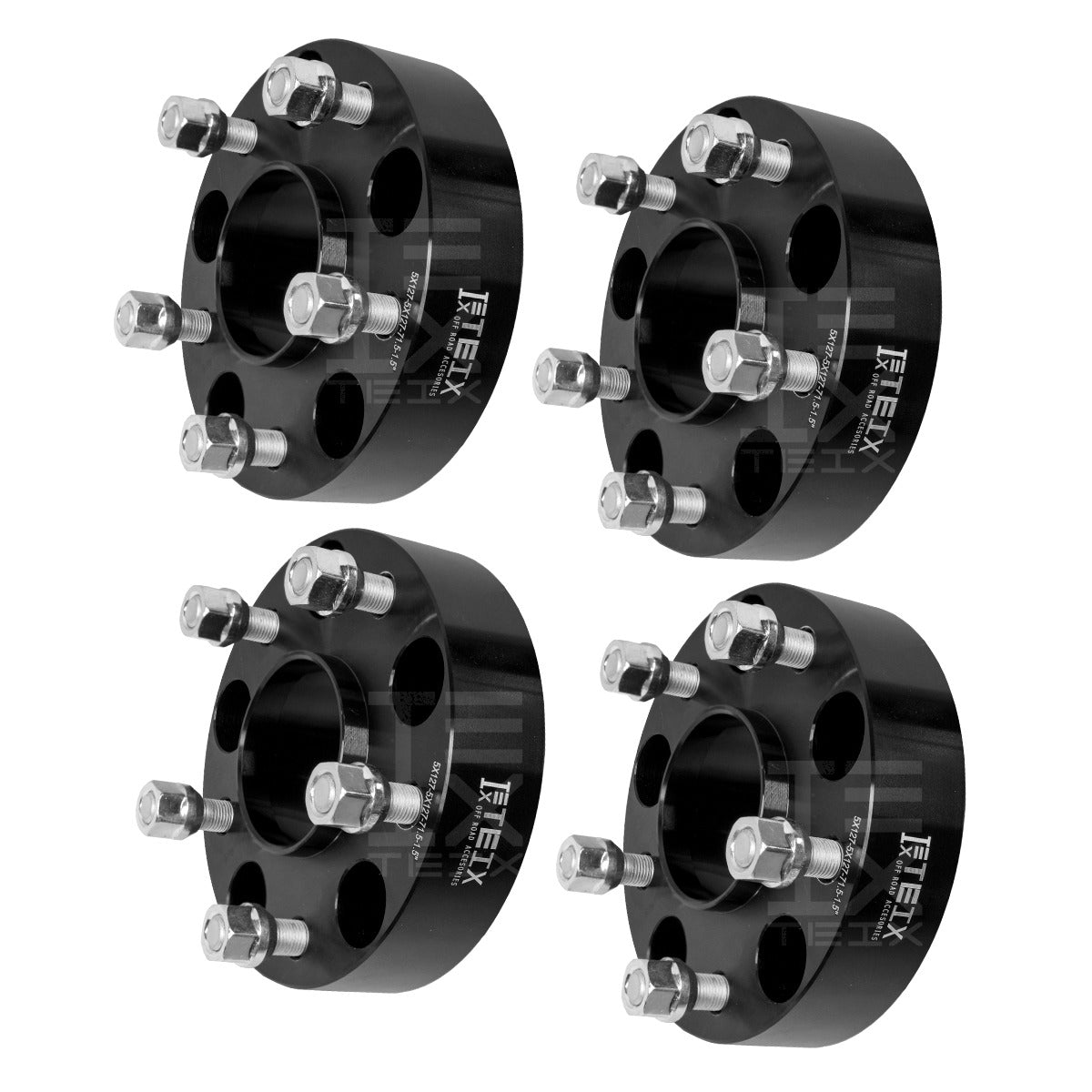 KIT ESPACIADORES 1.5" 5/127 5X5 LLANTA CB 71.5MM 1/2X20