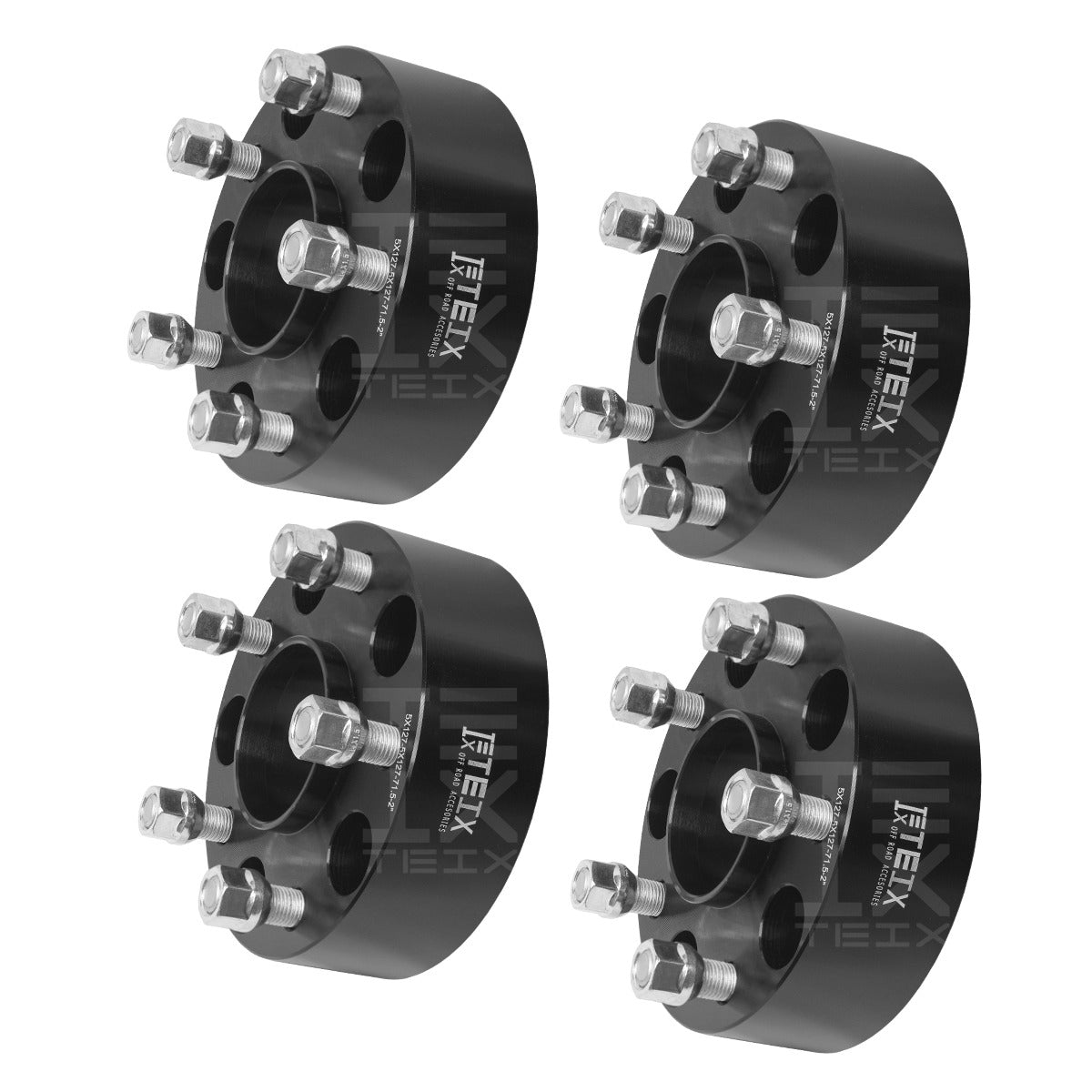 KIT ESPACIADORES PARA JEEP WANGLER JL 2017- 2021 2" 5/127 LLANTA CB 71.5 14X1.5