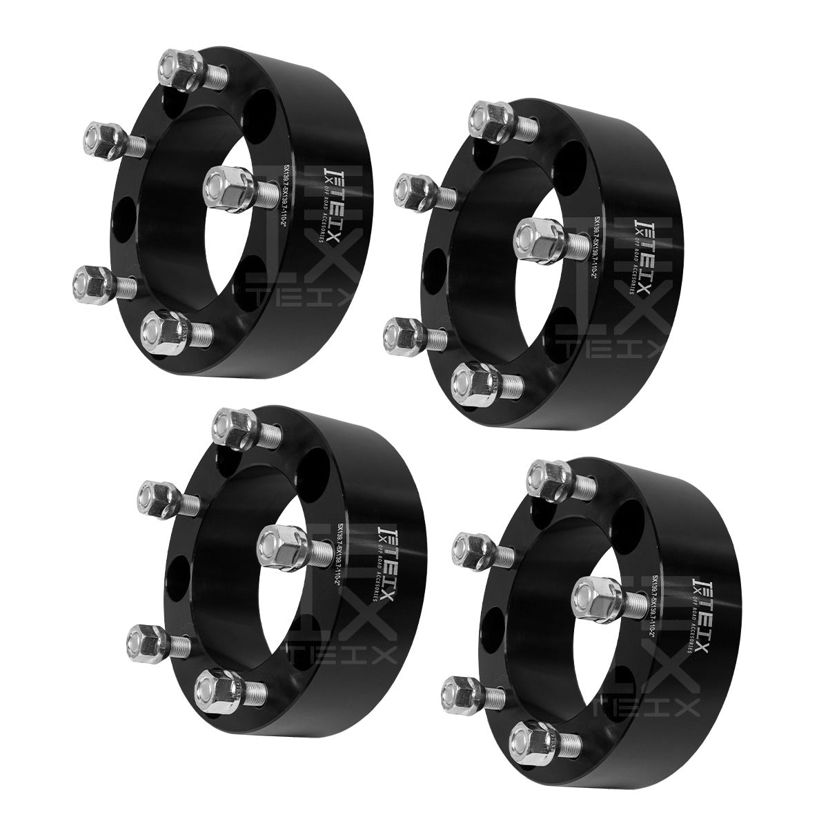 KIT ESPACIADORES 2" 5X139.7 LLANTA CB110 12X1.25