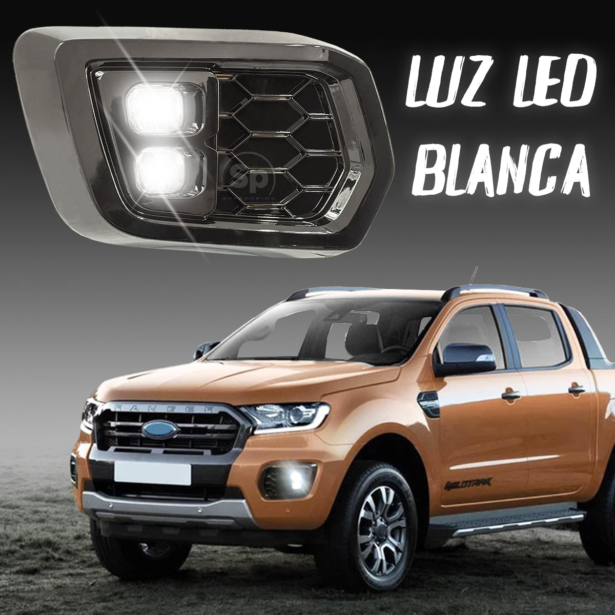 FAROS NIEBLA DRL FORD RANGER T8 2018 - 2020