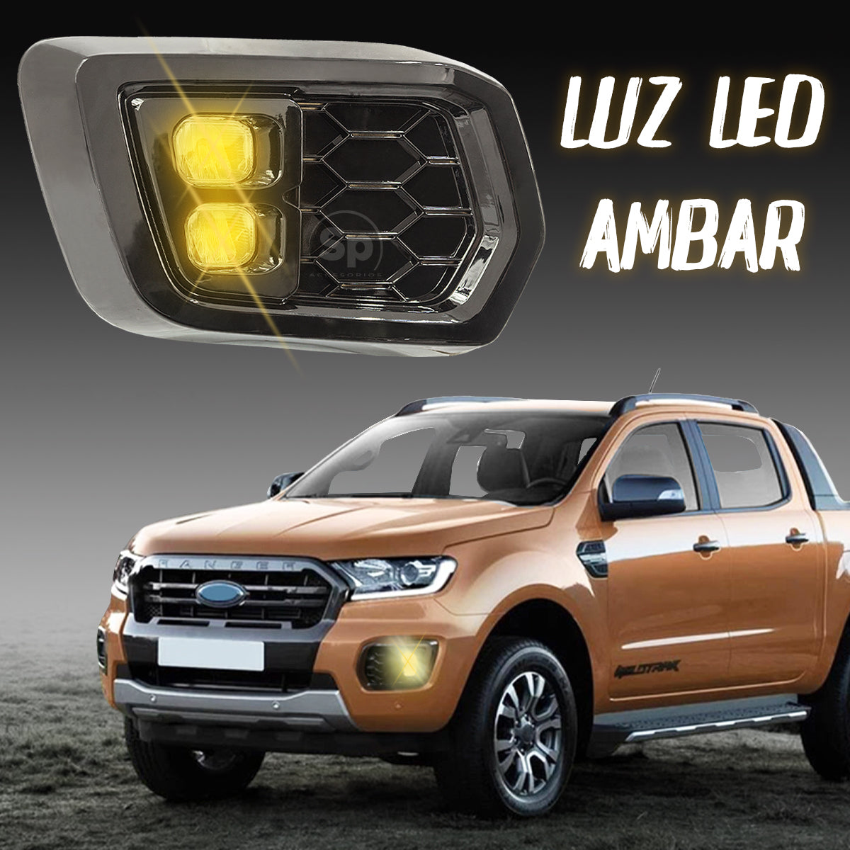 FAROS NIEBLA DRL FORD RANGER T8 2018 - 2020