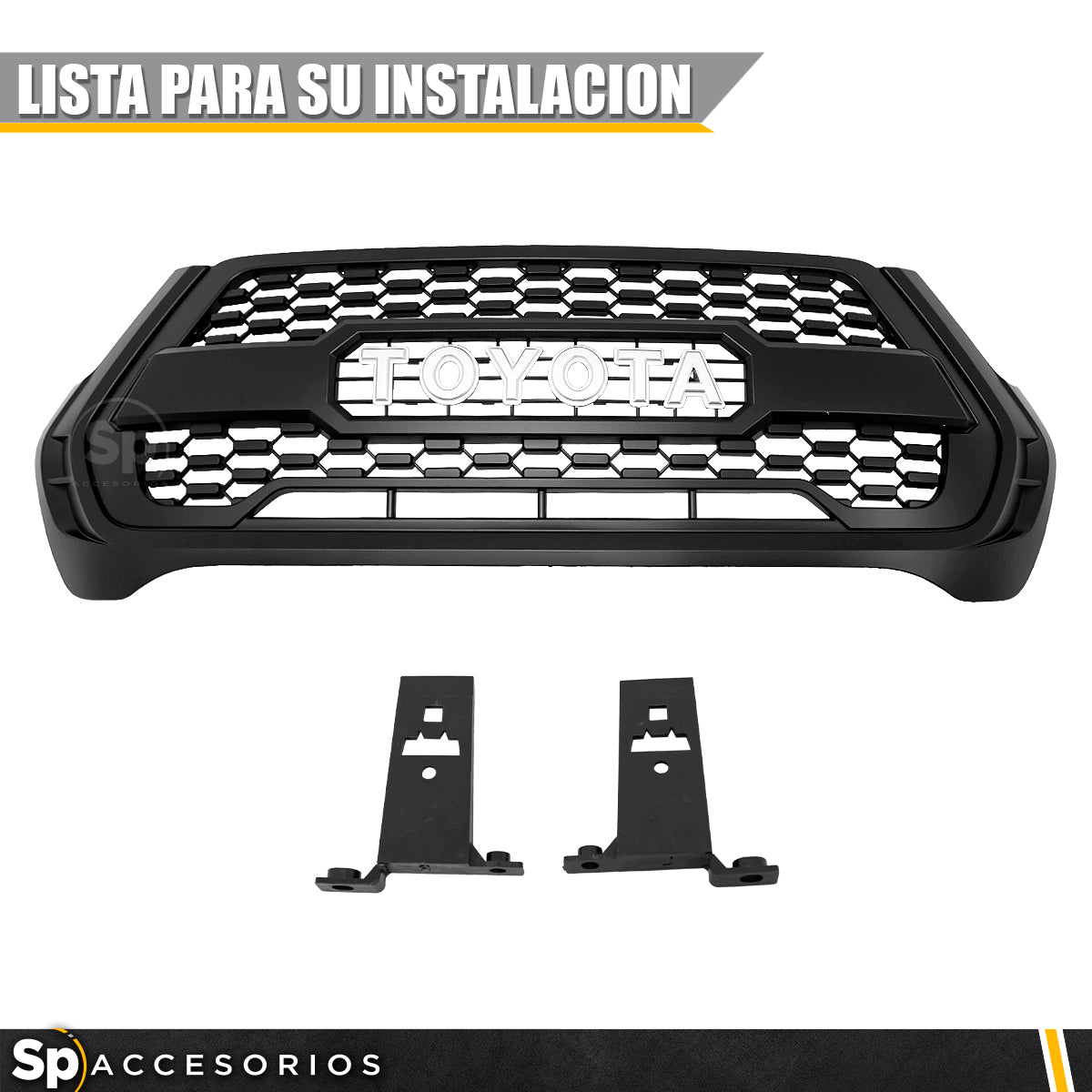 PARRILLA TRD LETRAS PARA TOYOTA HILUX REVO NUEVA LINEA 2021 A 2023