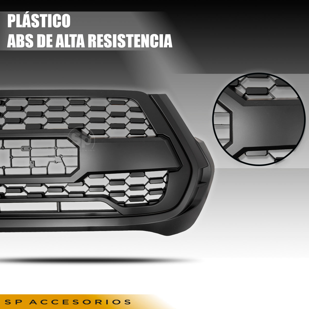 PARRILLA TRD LETRAS PARA TOYOTA HILUX REVO NUEVA LINEA 2021 A 2023