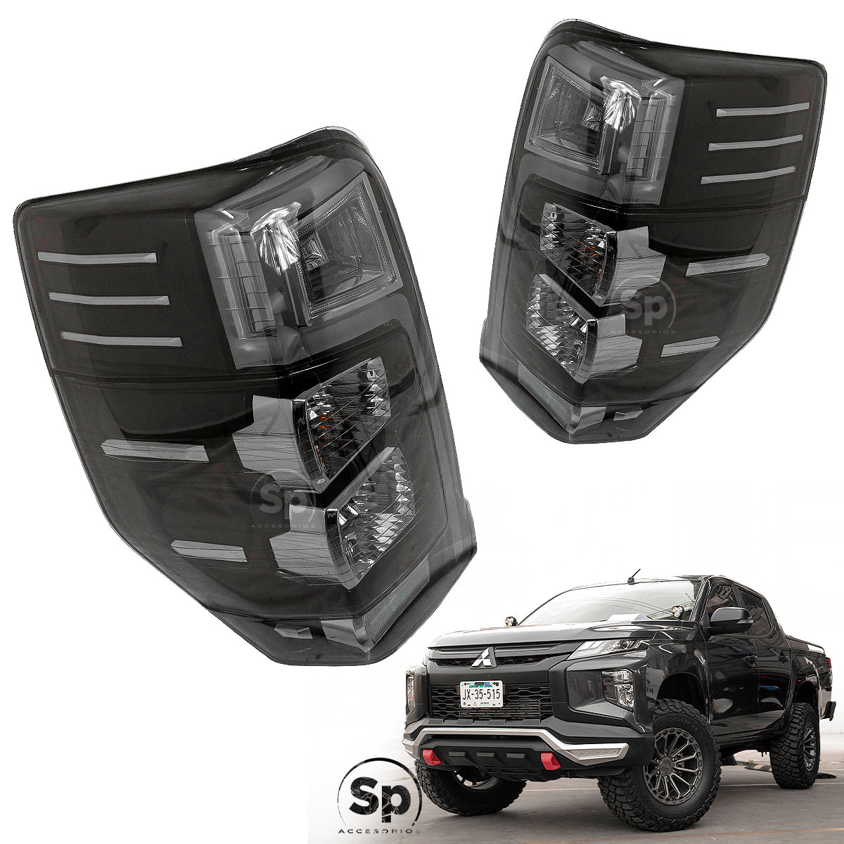 CALAVERAS LED HUMO MITSUBISHI L200 2020-2023