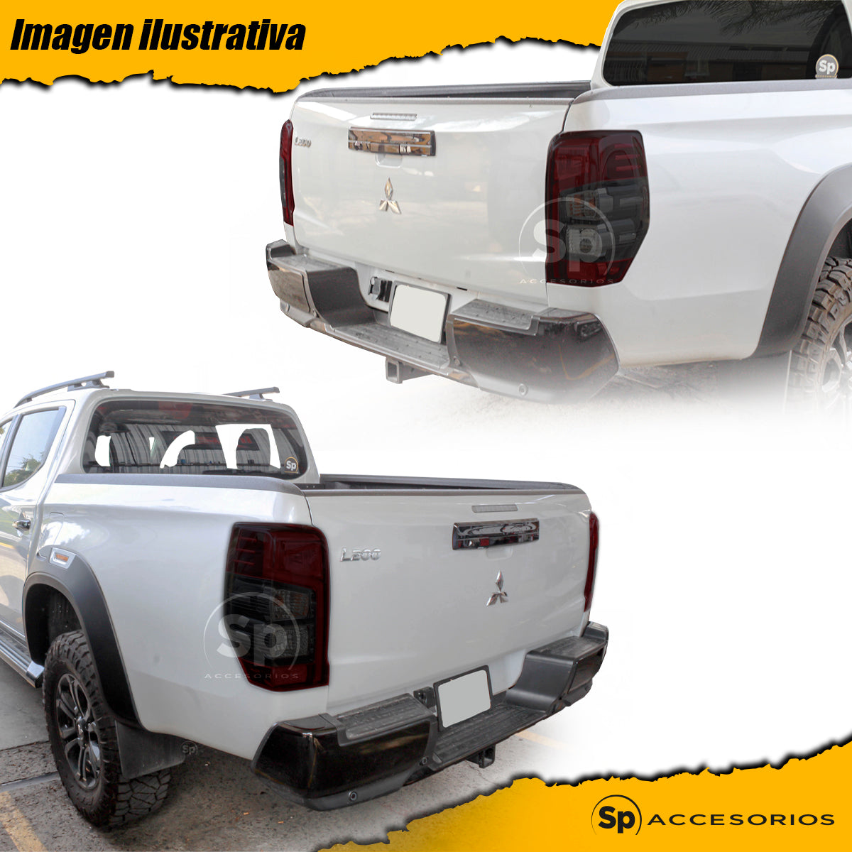 CALAVERAS LED HUMO MITSUBISHI L200 2020-2023