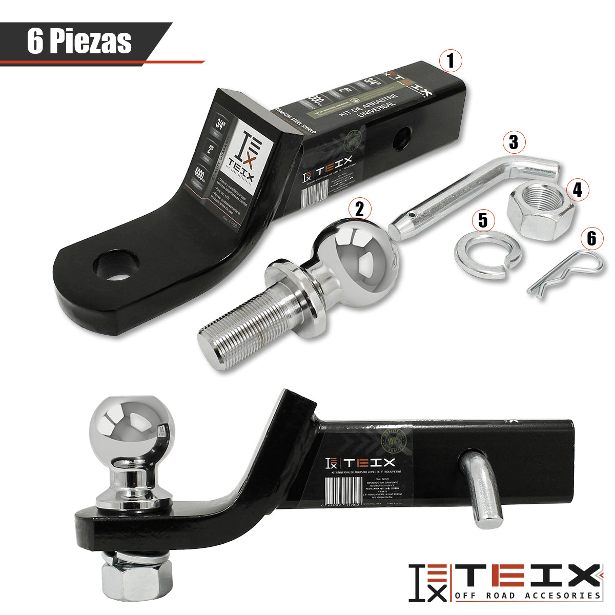 KIT ARRASTRE TIRON JALON Y COPLE BOLA PARA TOYOTA HILUX 2016 A 2020