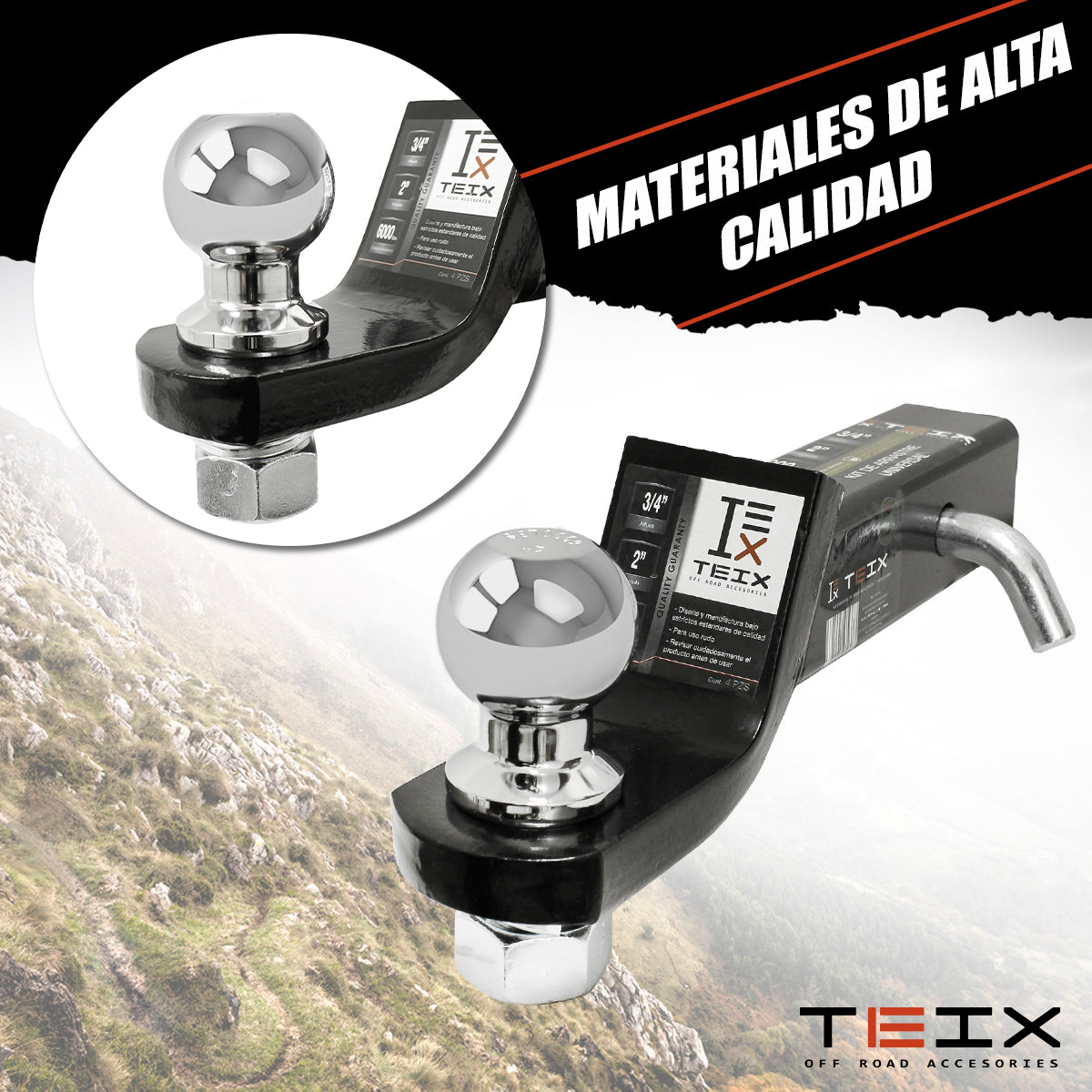 ACOPLAMIENTO DE ENGACHE PARA AUTOMOVILNEGRO DROP 2