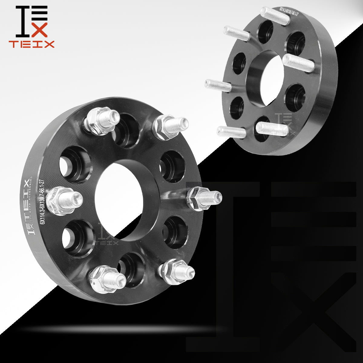 KIT ADAPTADORES DE 6/114 A 6/139 PARA NISSAN NP300 FRONTIER 2016 - 2021