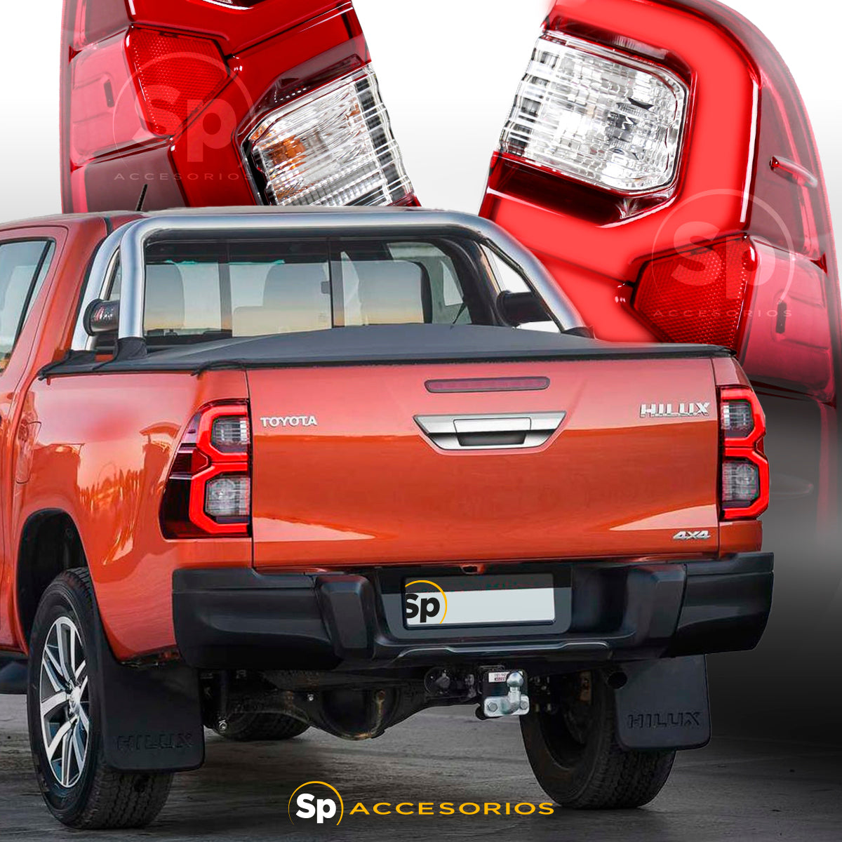 CALAVERAS TRASERAS LED PARA TOYOTA HILUX 2016-2023