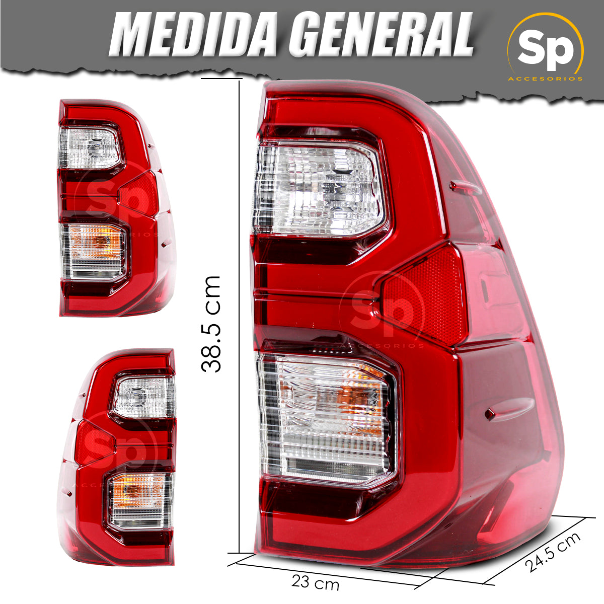 CALAVERAS TRASERAS LED PARA TOYOTA HILUX 2016-2023