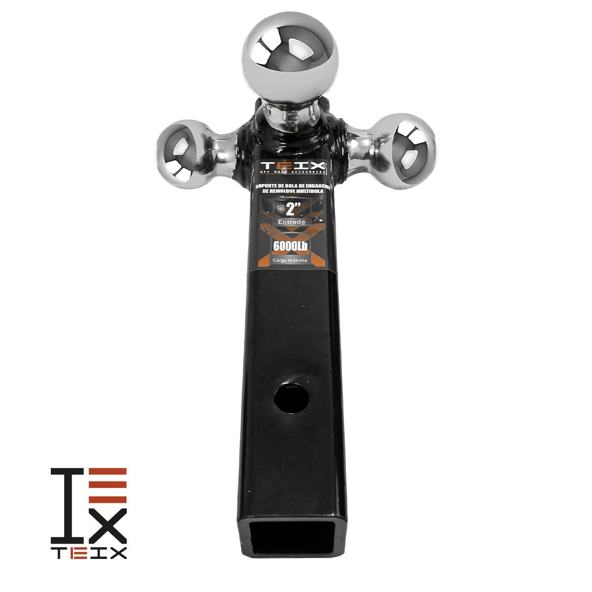 KIT DE ARRASTRE TEIX LENGÜETA CON 3 BOLAS 1-7/8", 2" 2-5/16" DE REMOLQUE Y GANCHO