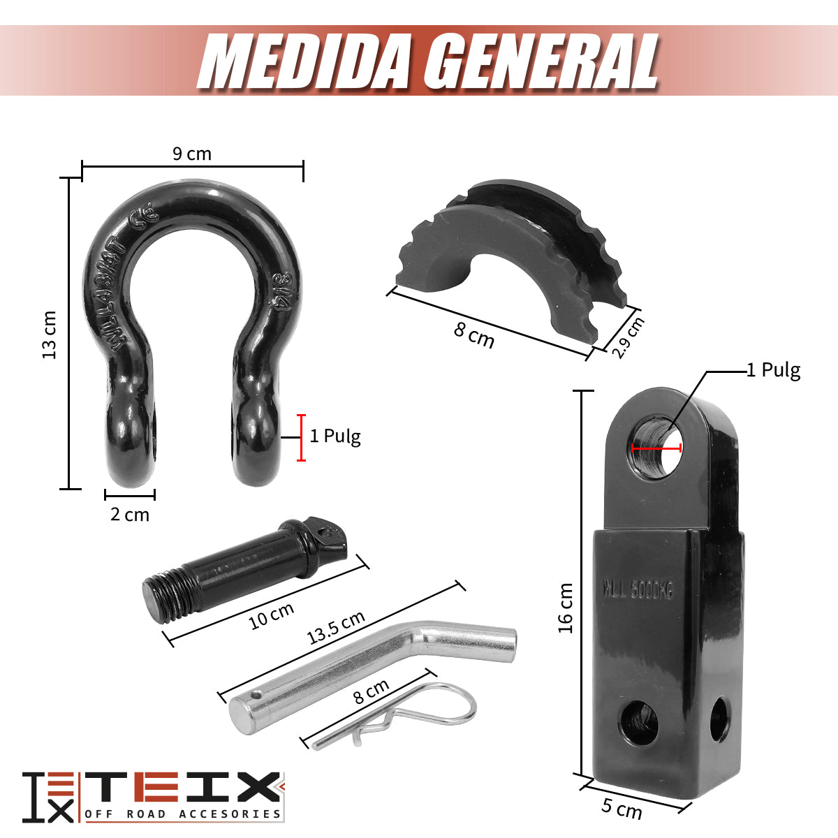ACOPLAMINETO DE ENGACHE PARA AUTOMOVIL NEGRO