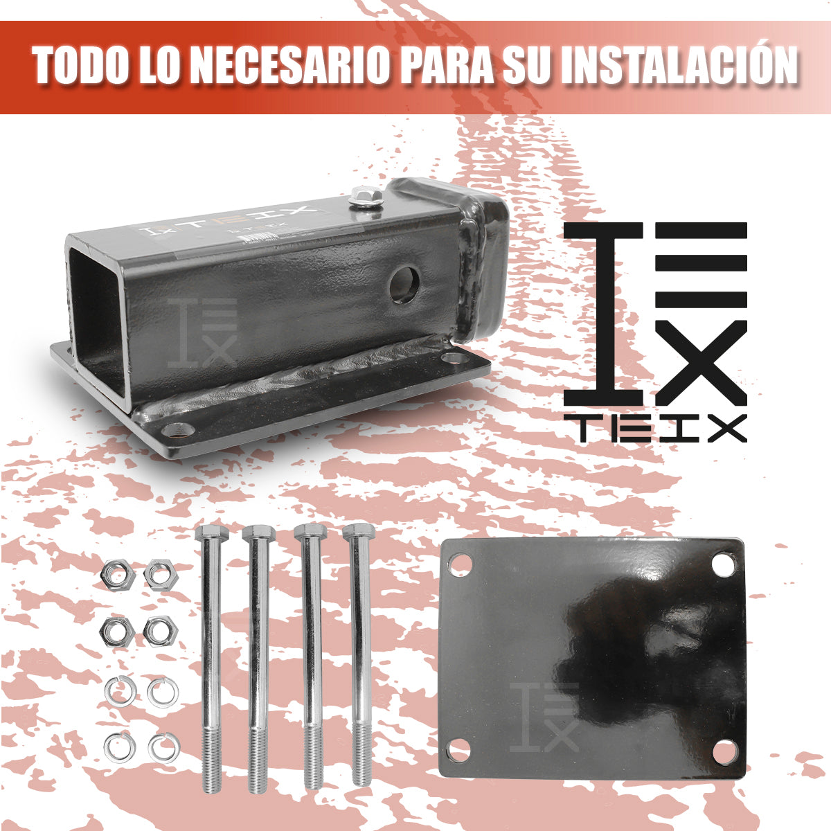 TIRÓN DE ARRASTRE ADAPTADOR DE DEFENSA TEIX DE 2 PULGADAS