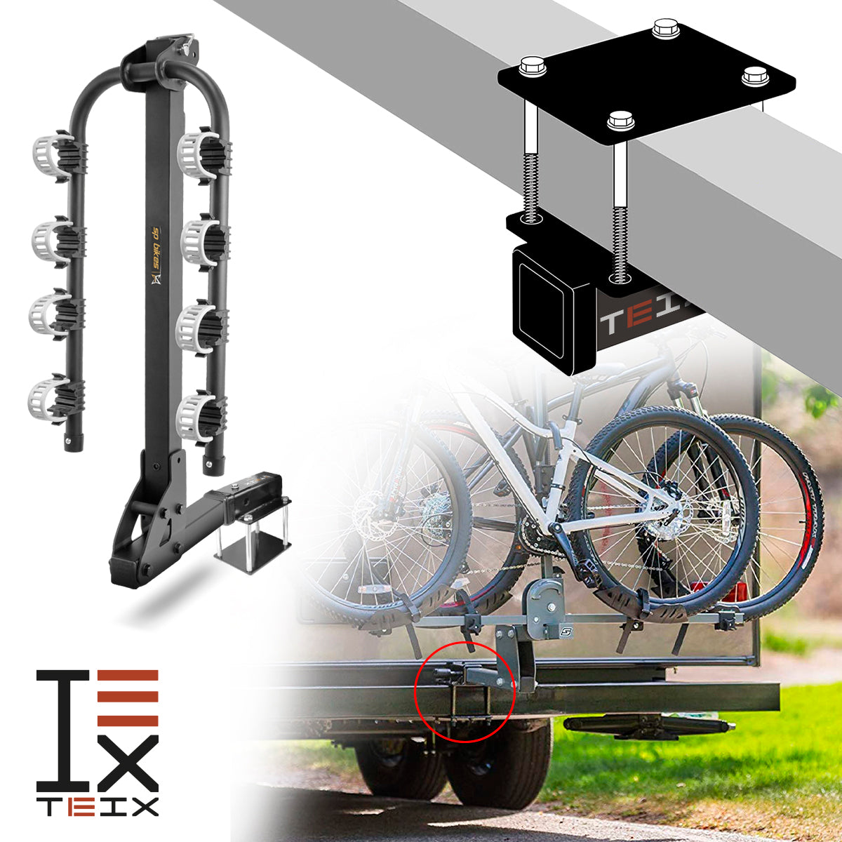 TIRÓN DE ARRASTRE ADAPTADOR DE DEFENSA TEIX DE 2 PULGADAS