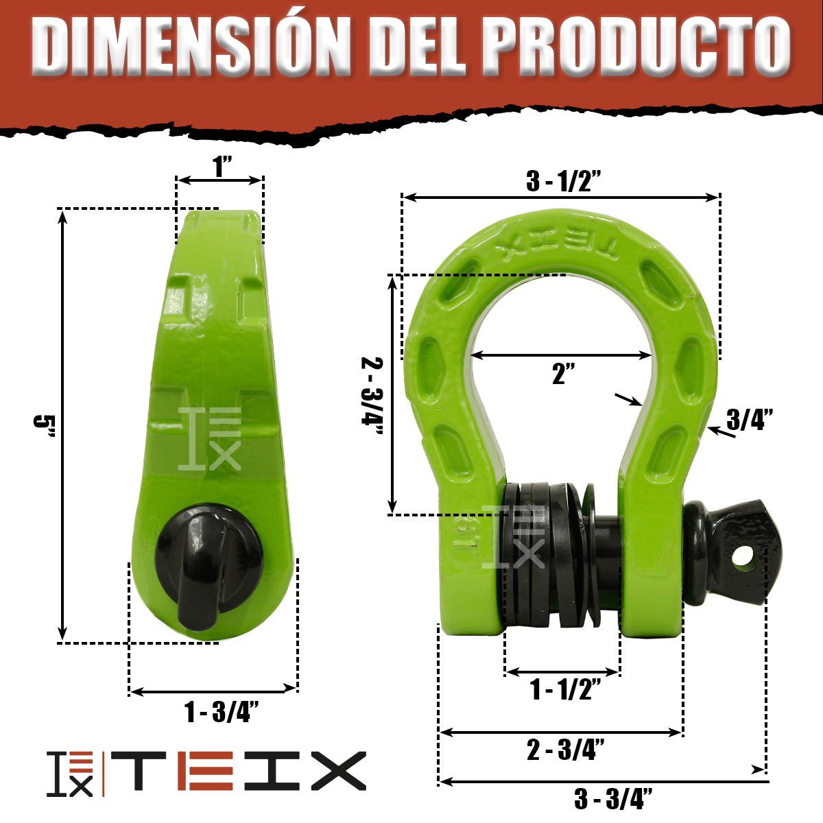 MEGA GRILLETE DE UNION TEIX OFF ROAD