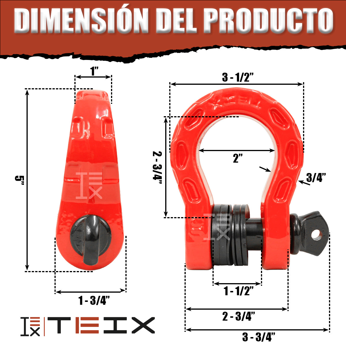 MEGA GRILLETE DE UNION TEIX OFF ROAD