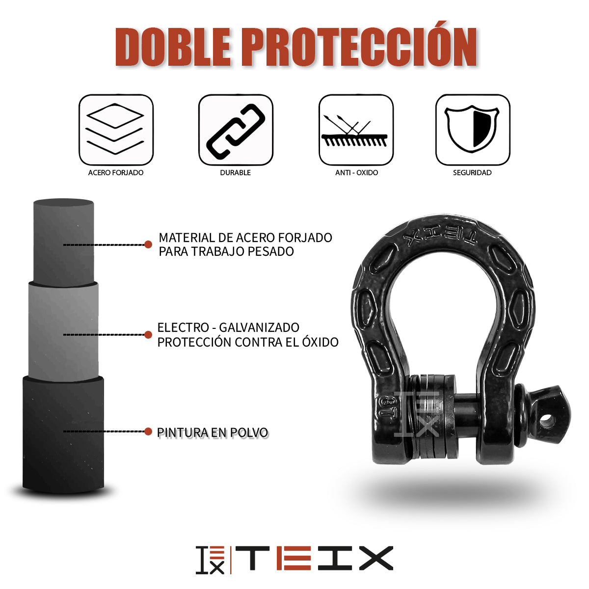 MEGA GRILLETE DE UNION TEIX OFF ROAD