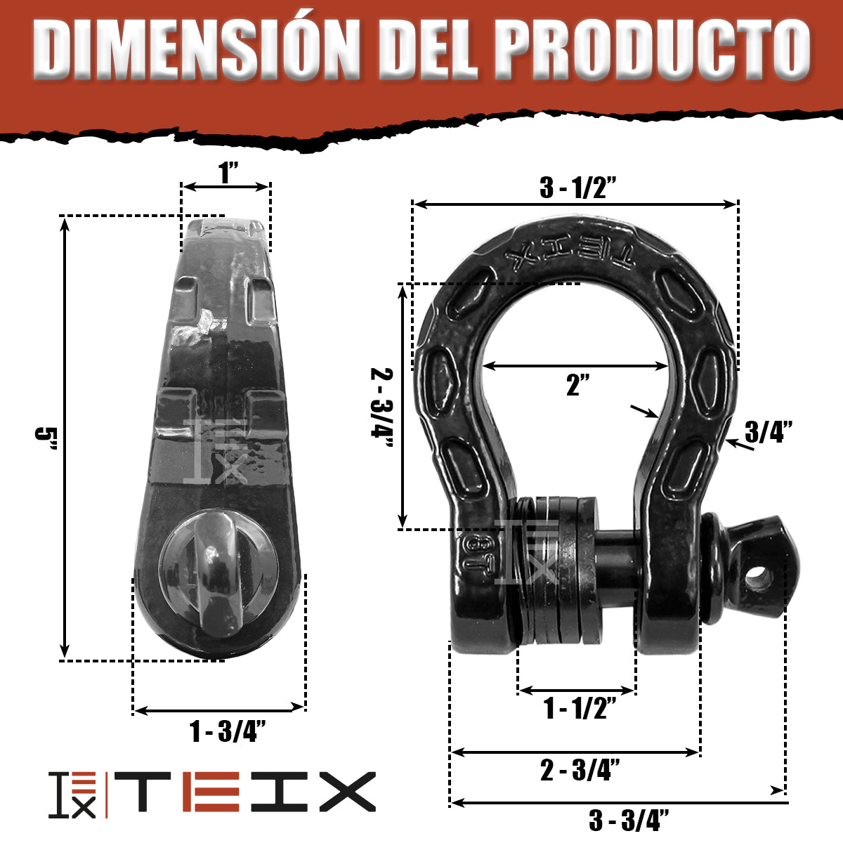 MEGA GRILLETE DE UNION TEIX OFF ROAD